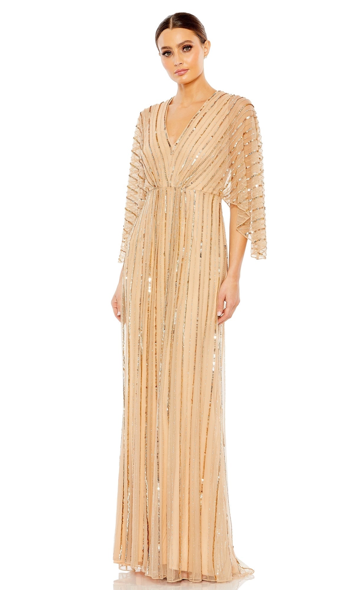 Long Sequin A-Line Formal Dress: Mac Duggal 93841