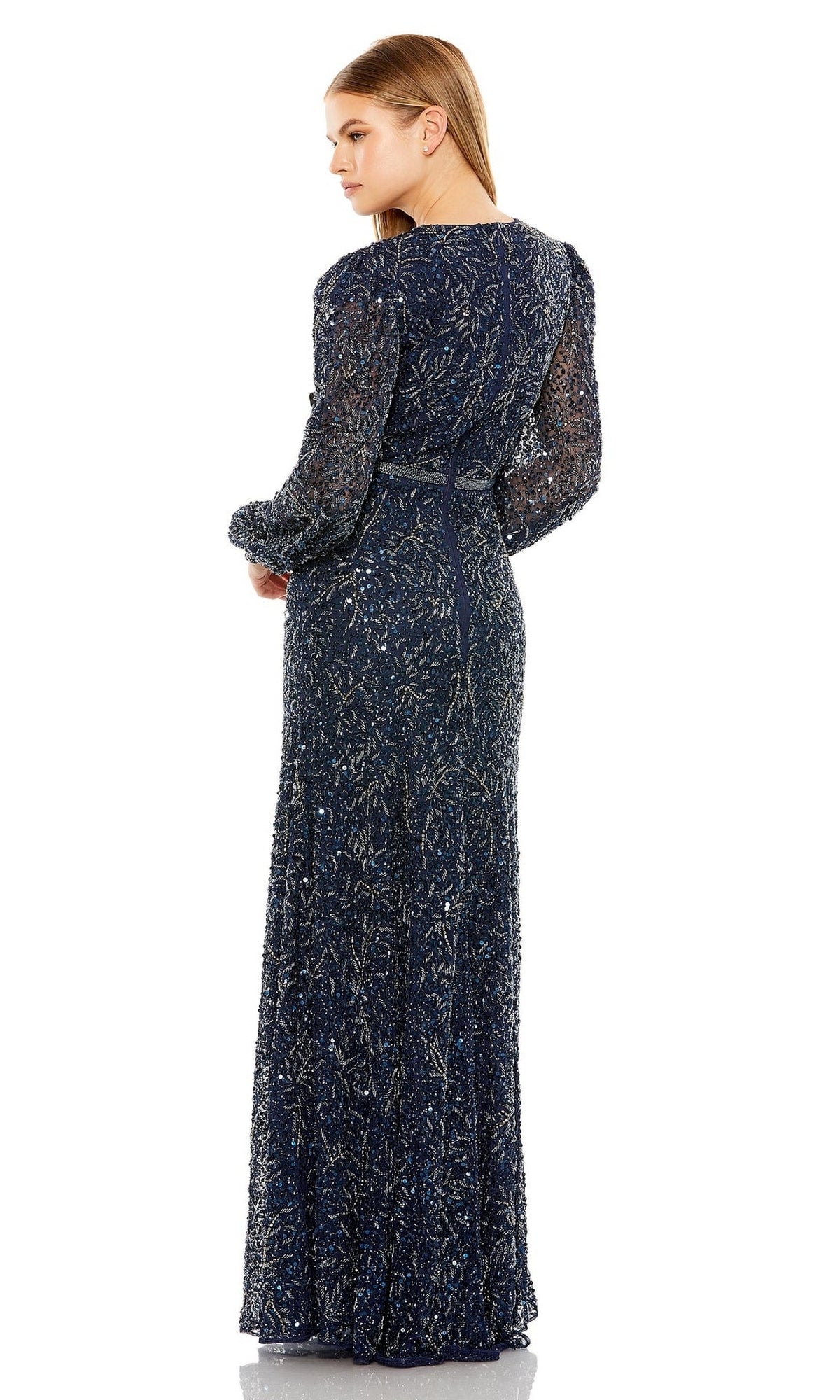 Modest Long Beaded Formal Dress: Mac Duggal 93902