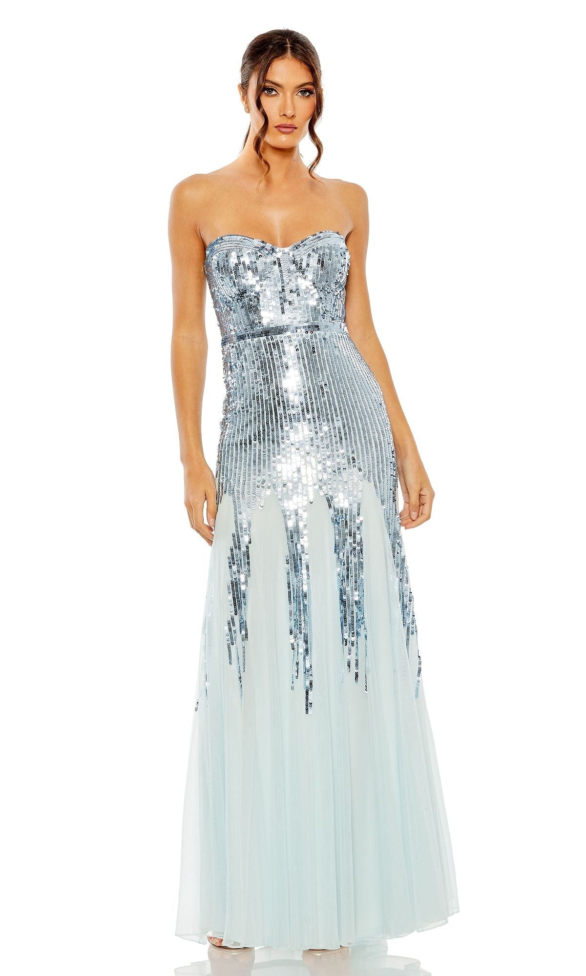 Strapless Sequin Formal Dress: Mac Duggal 93959
