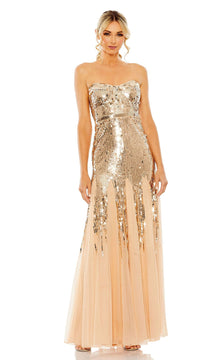 Strapless Sequin Formal Dress: Mac Duggal 93959