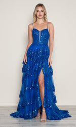 Long Prom Dress: Poly USA 9606