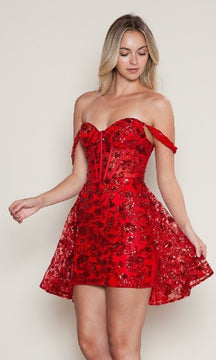 Short Homecoming Dress: Poly USA 9636