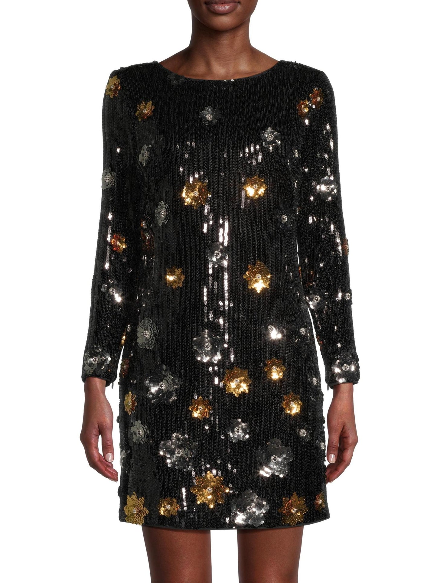 Selene 3D Floral Sequin Minidress