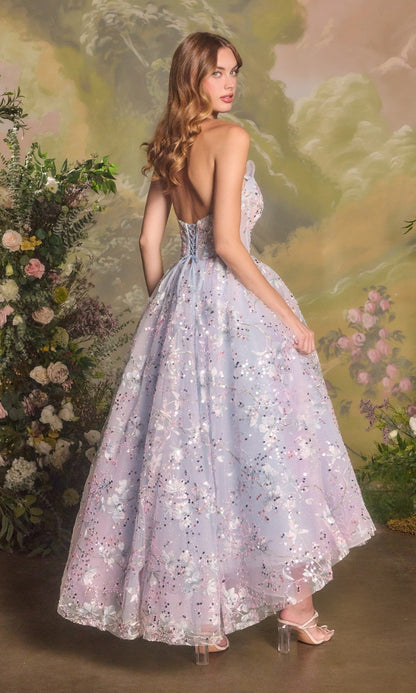 Strapless Sequin Prom Dress: Andrea & Leo A1485