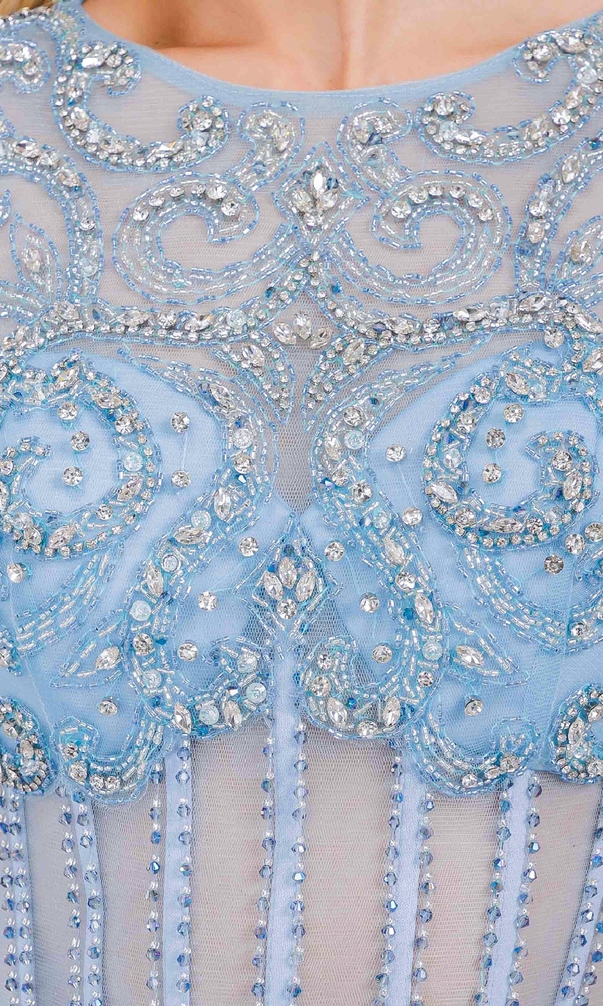 Sleeveless Sequin Prom Gown: Amelia Couture AG0111