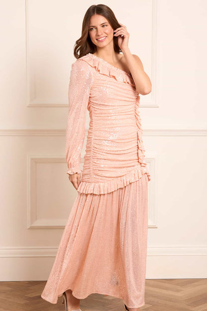 Alessia One-Shoulder Gown