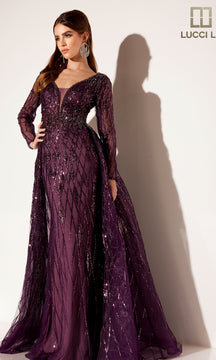 Long Formal Dress: Lucci Lu C8095