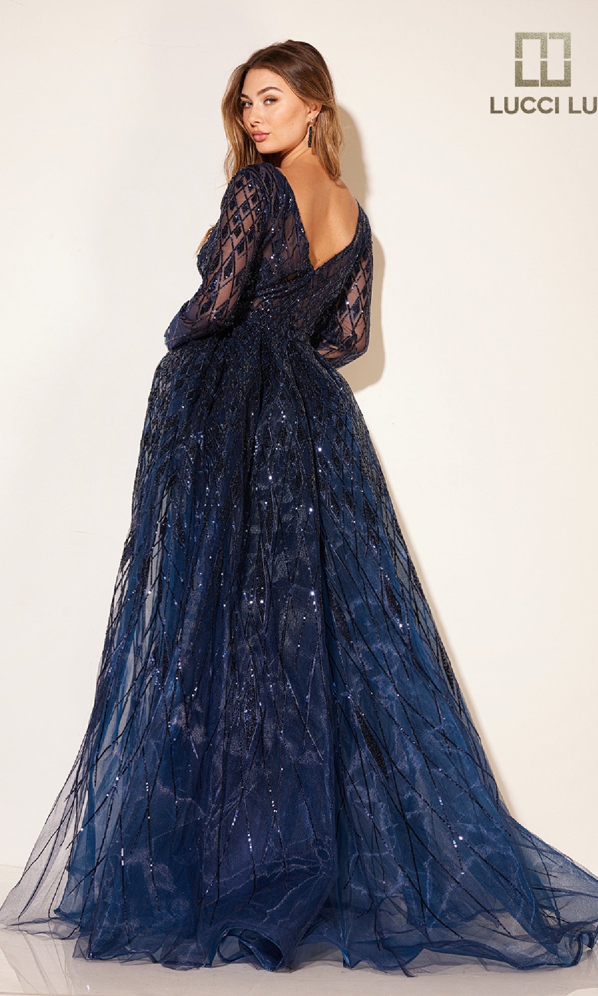 Long Formal Dress: Lucci Lu C8095