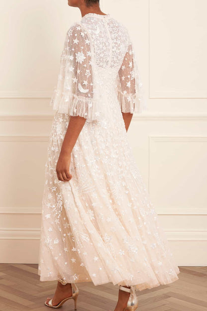 Constellation Gloss Ankle Gown