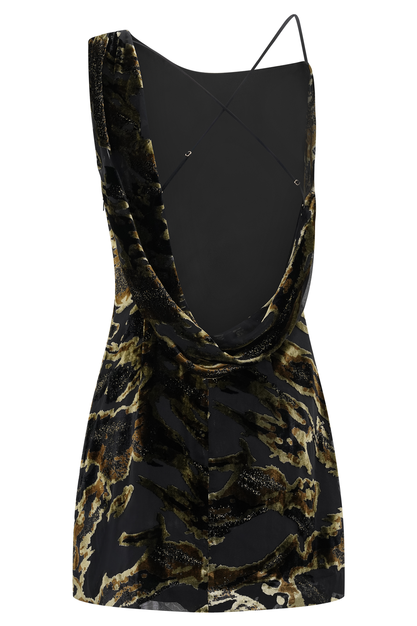 Ayana Cross Back Mini Dress - Velvet Burnout