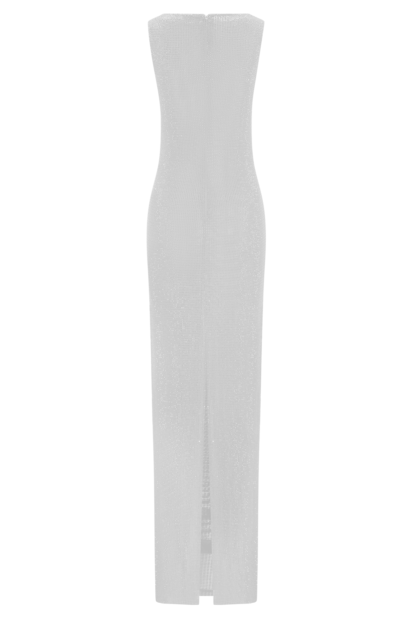 Magnolia Sleeveless Diamante Maxi Dress - Silver