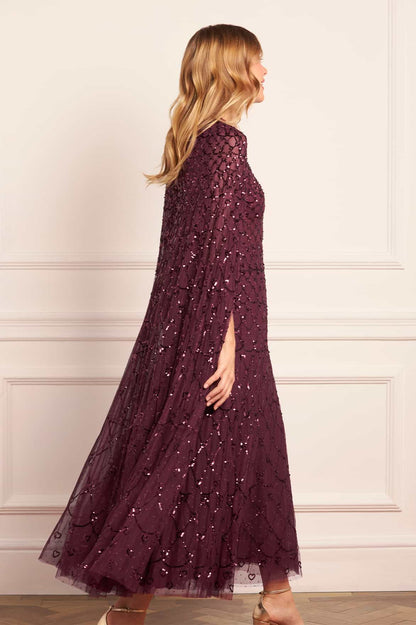 Heart Lattice Ankle Gown