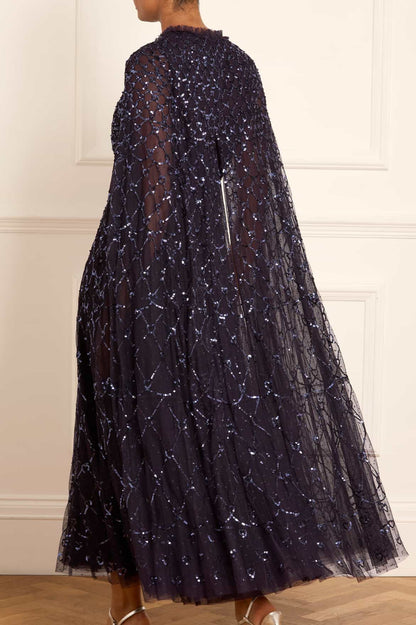 Heart Lattice Ankle Gown