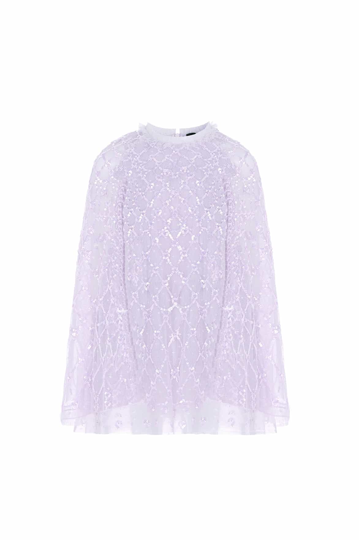 Heart Lattice Cape Kids Dress