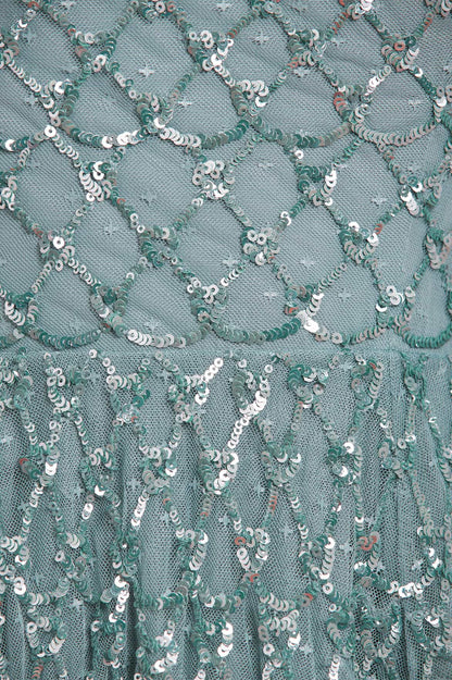 Heart Lattice Micro Mini Dress