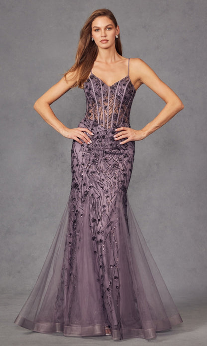 Long Sequin Mermaid Prom Dress: Juliet JT2441S