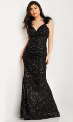 Long Prom Dress: Jovani JVN36417