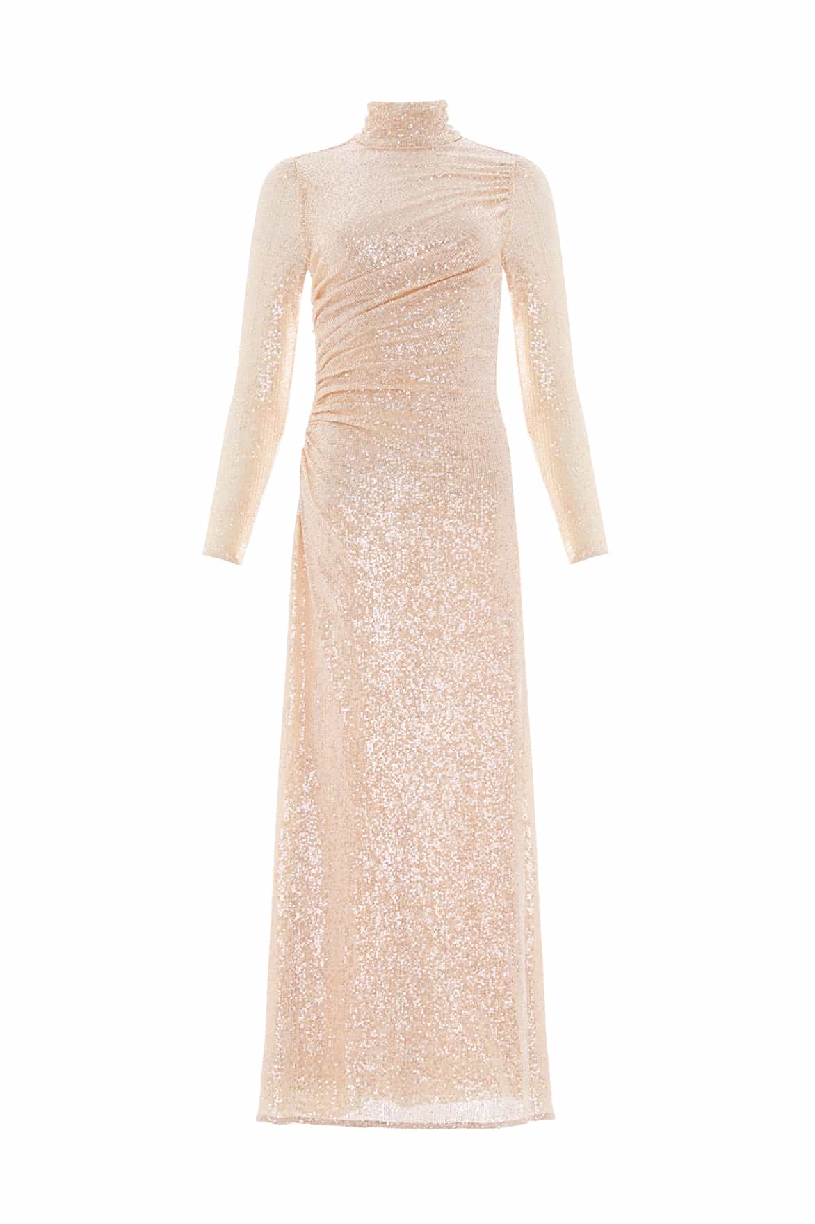 Malia Turtleneck Ankle Gown