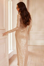 Malia Turtleneck Ankle Gown