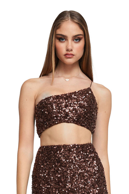 Nookie - Smoke Show - Sequin Dress & Crop Ensemble