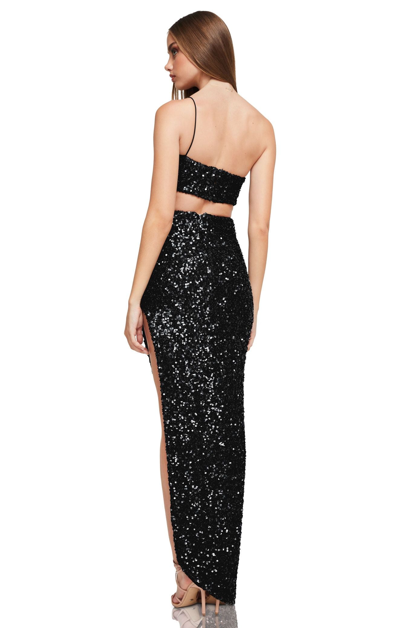 Nookie - Smoke Show - Sequin Dress & Crop Ensemble