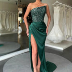 Sequined Fairy Long Sleeveless Fashionable Dress, Elegant Mid-Length Evening Gown