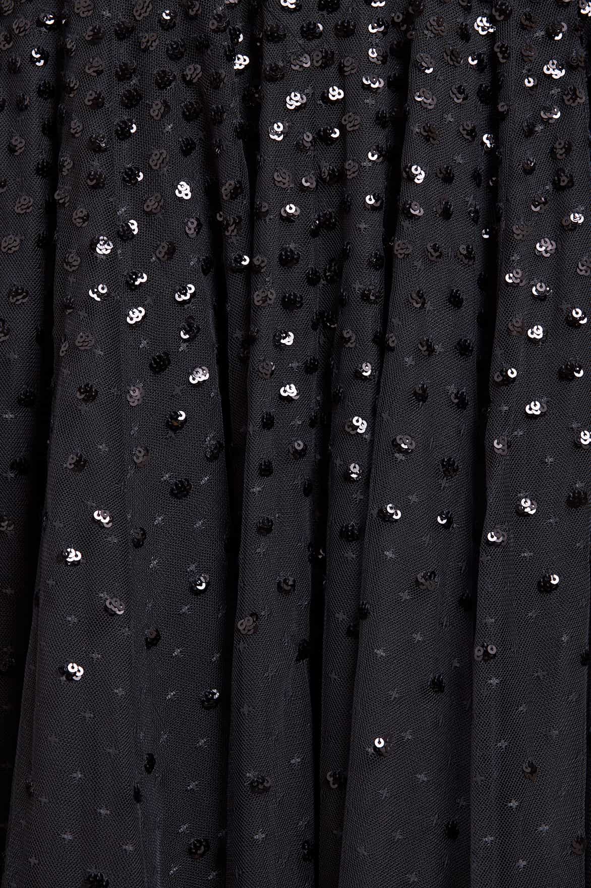 Sequin Cascade Cami Plunge Gown