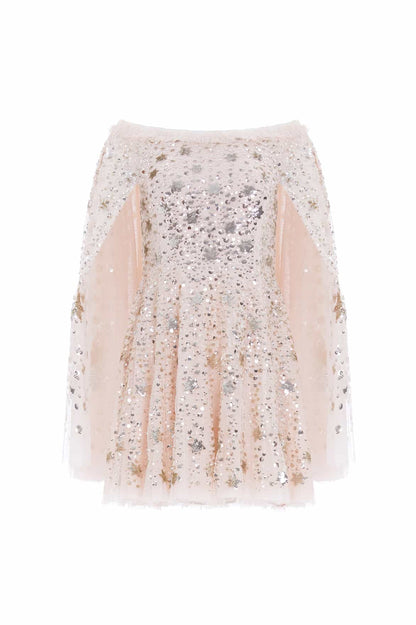 Shooting Stars Cape Micro Mini Dress