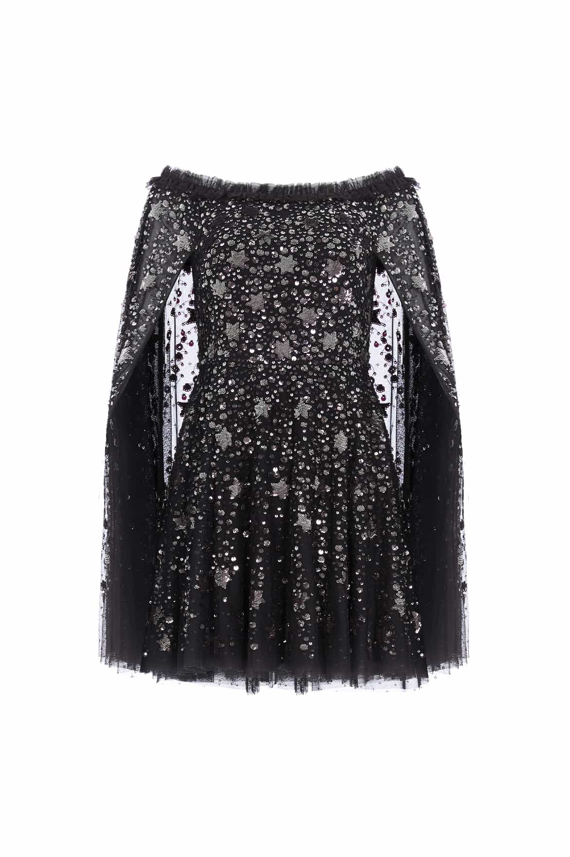 Shooting Stars Cape Micro Mini Dress