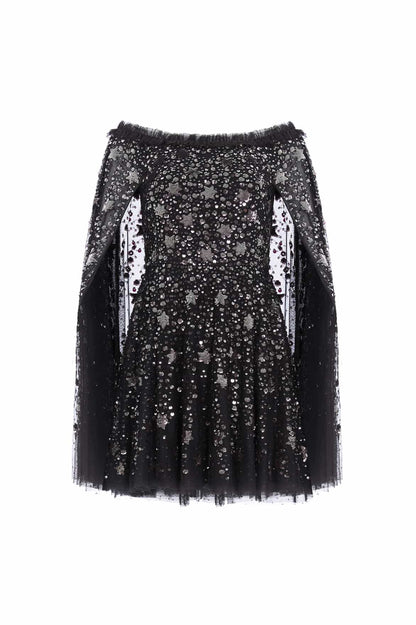 Shooting Stars Cape Micro Mini Dress