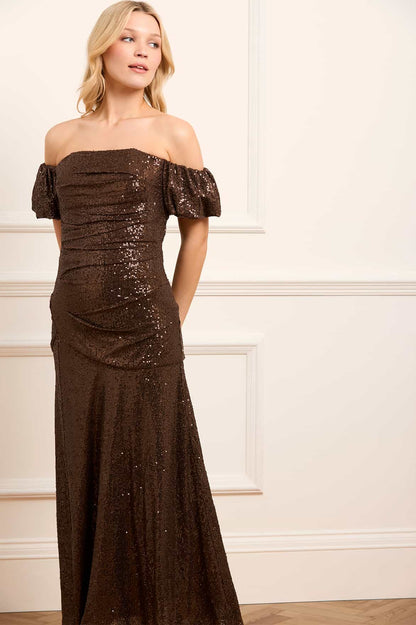 Sunbeam Valentina Off-Shoulder Gown