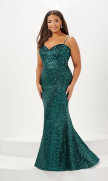 Tiffany Plus-Size Designer Sequin Prom Dress 16121