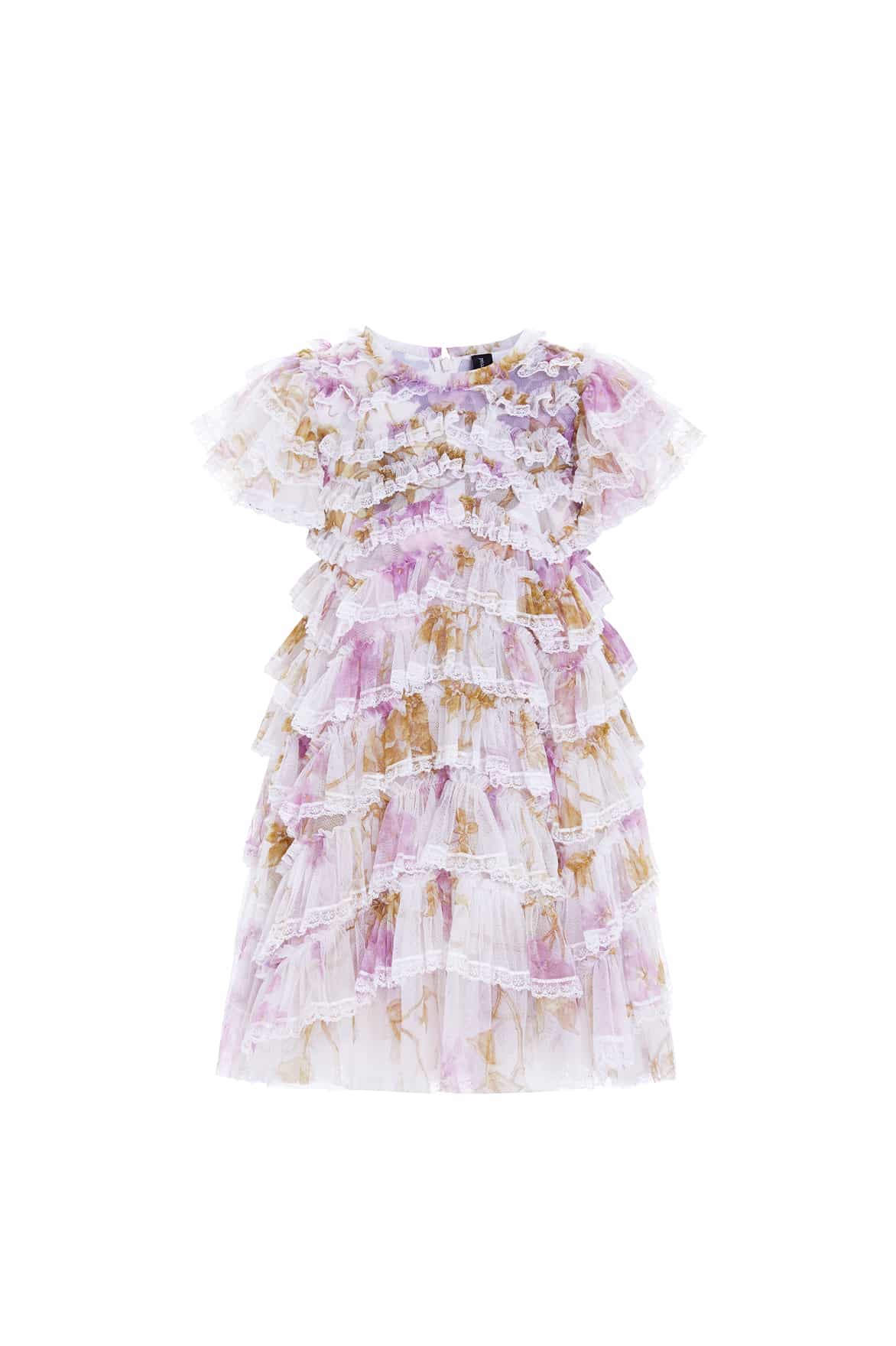 Wisteria Ruffle Lace Kids Dress
