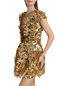 Sequin Feather Cocktail Dress