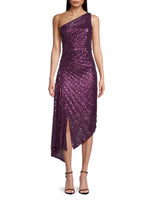 Ava Asymmetric Sequin Dress