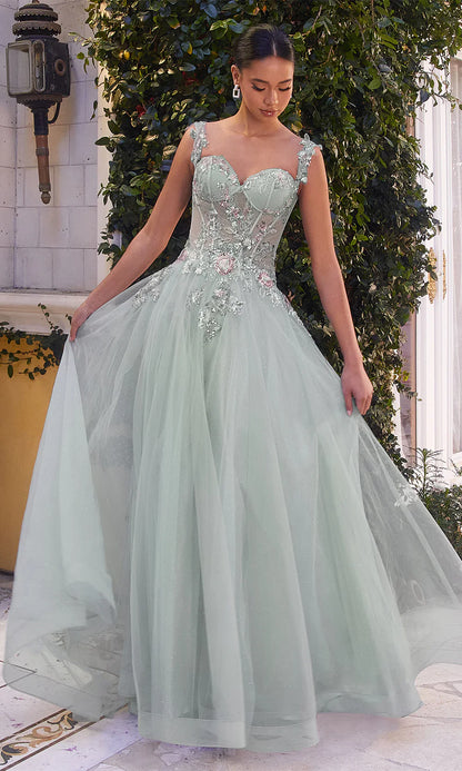 Andrea & Leo - A1258: Alluring Off-Shoulder Sequin Prom Gown