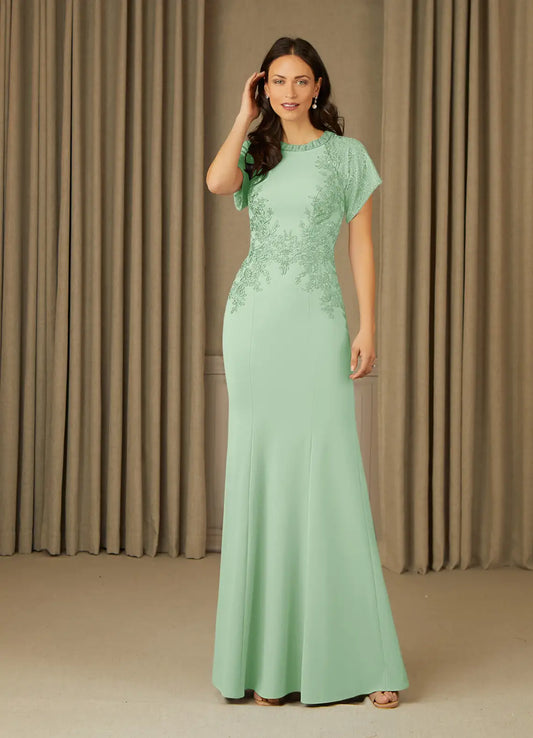 Dusty Sage Mermaid Lace Dress