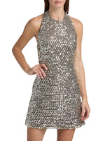 Eva Sequined Halterneck Minidress