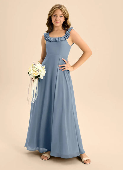 Twilight A-Line Ruched Chiffon Dress