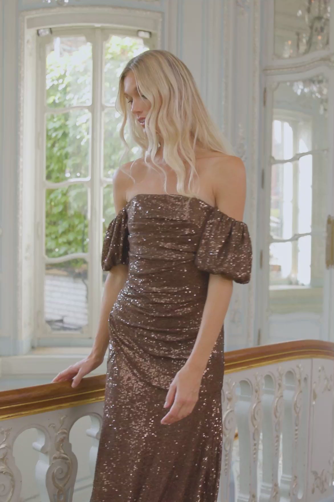 Sunbeam Valentina Off-Shoulder Gown