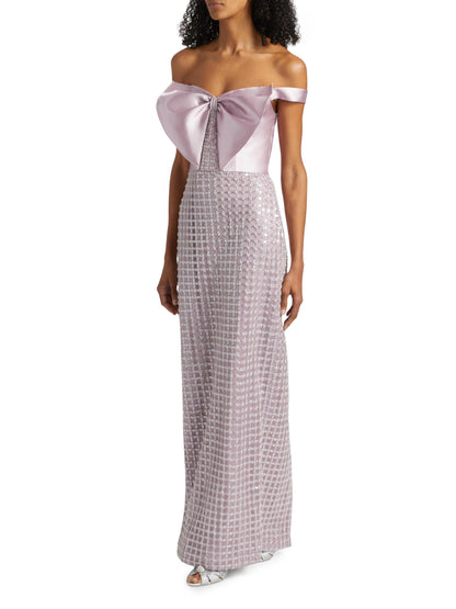 Cynthia Sequin Embellished Gown