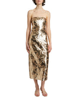 Stasia Sequin Bow Midi-Dress