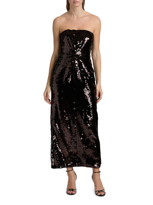 Cece Sequined Strapless Sheath Cocktail Dress