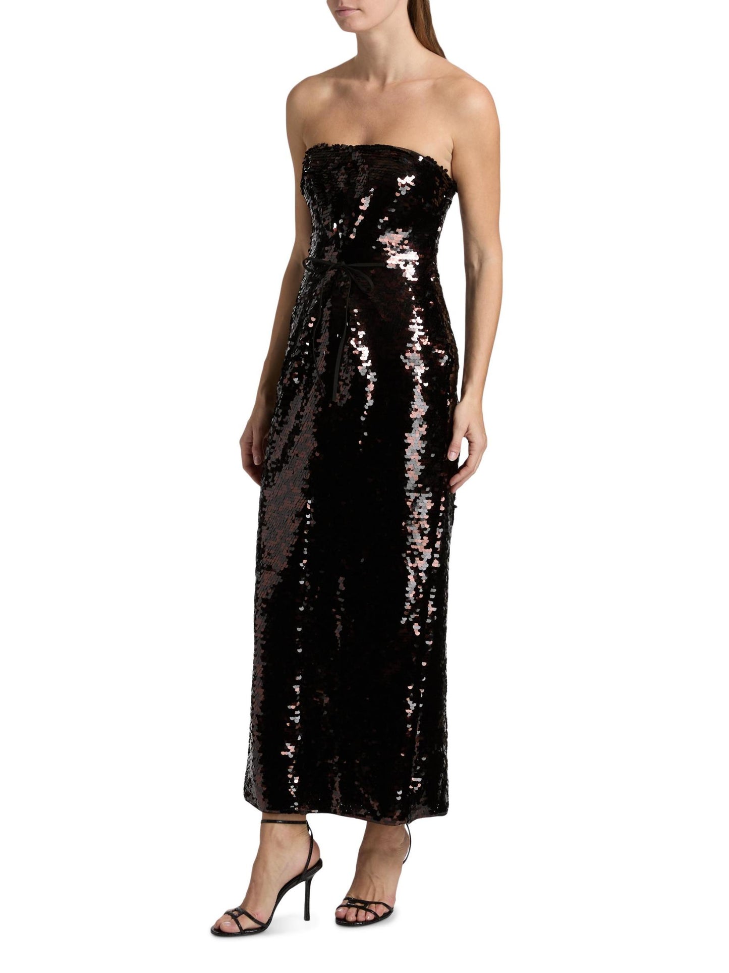 Cece Sequined Strapless Sheath Cocktail Dress