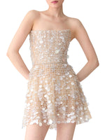 Sequin-Embellished Bustier Minidress
