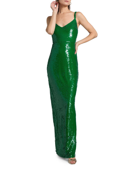Karma Sequined Sleeveless Maxi Dress